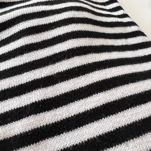 BCBGeneration Striped Sweater, Black and White, XS / S - Picture 5 of 8